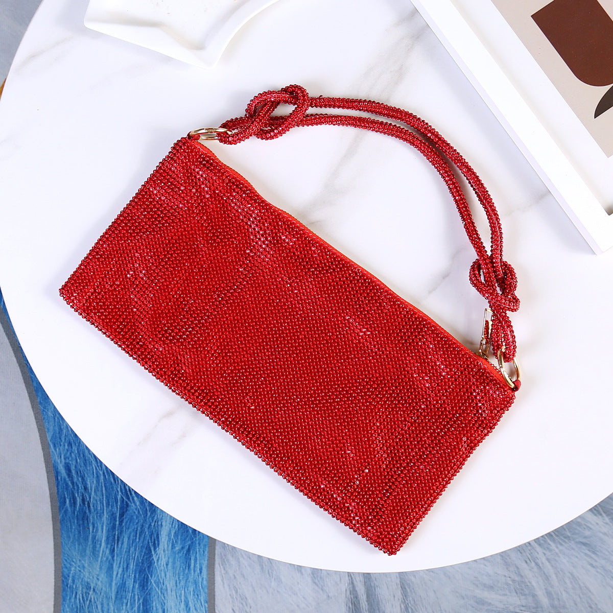 Women's New King Rhinestone Portable Underarm Shoulder Bags