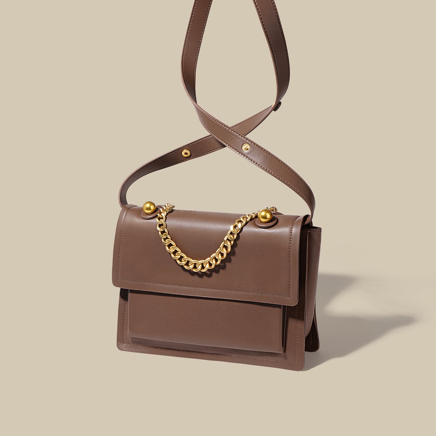 Women's Cowhide For Commuter Niche Texture Large Shoulder Bags