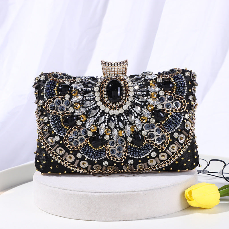 Pearl Embroidery Dinner Calm Elegant Charming Evening Bags