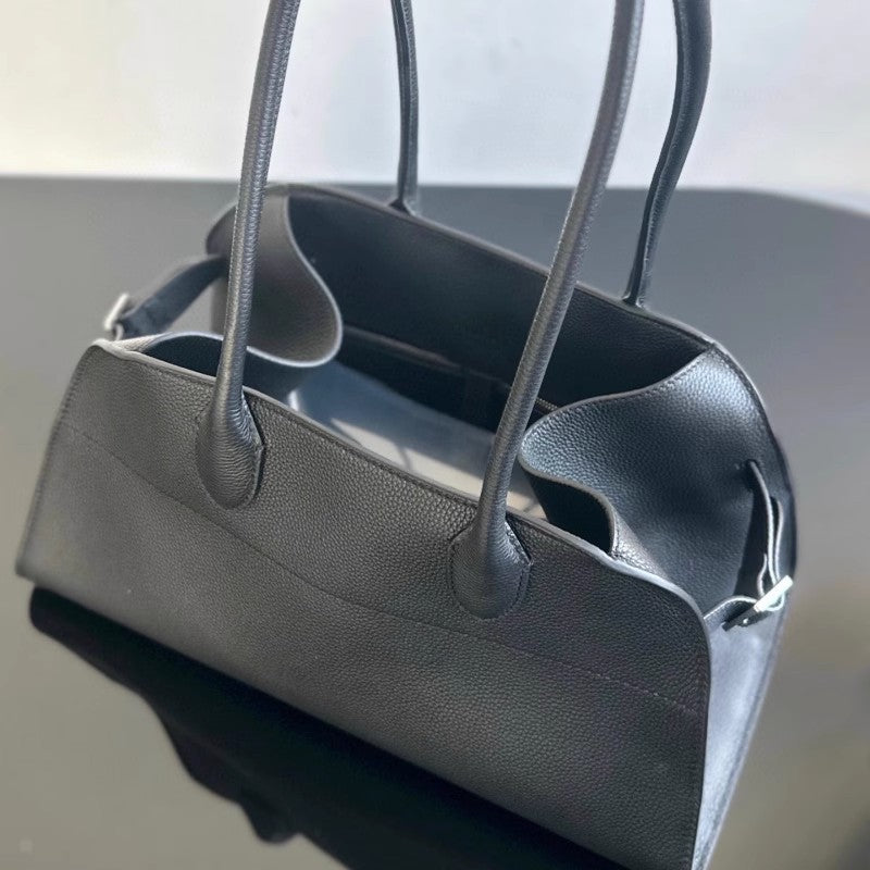 Horizontal Layer Cowhide Portable Large Capacity Shoulder Bags