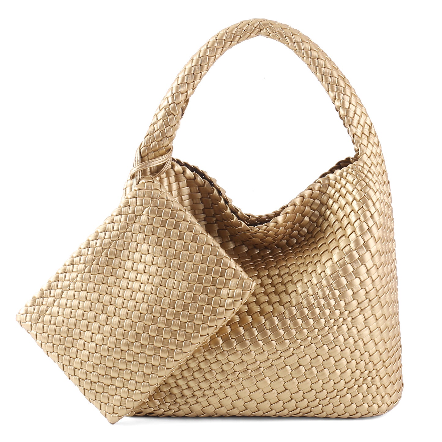 Business Commute Large Capacity Hand-woven Female Shoulder Bags