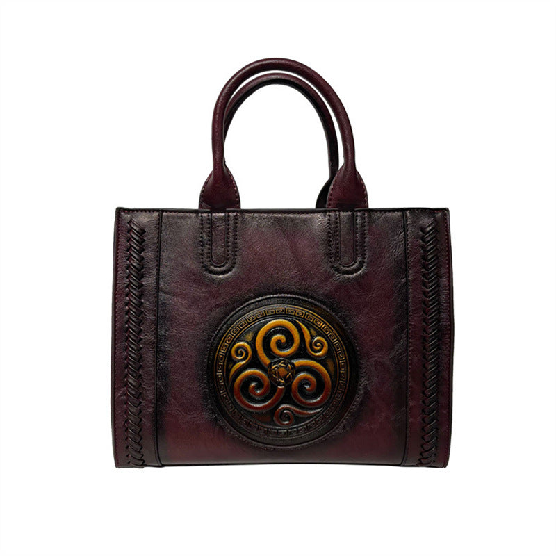 Fashionable Retro Ethnic Style Painted Handmade Handbags