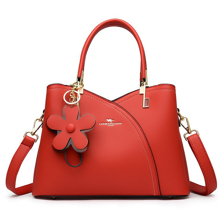 Women's Leather Stitching Portable Practical To Give Bags