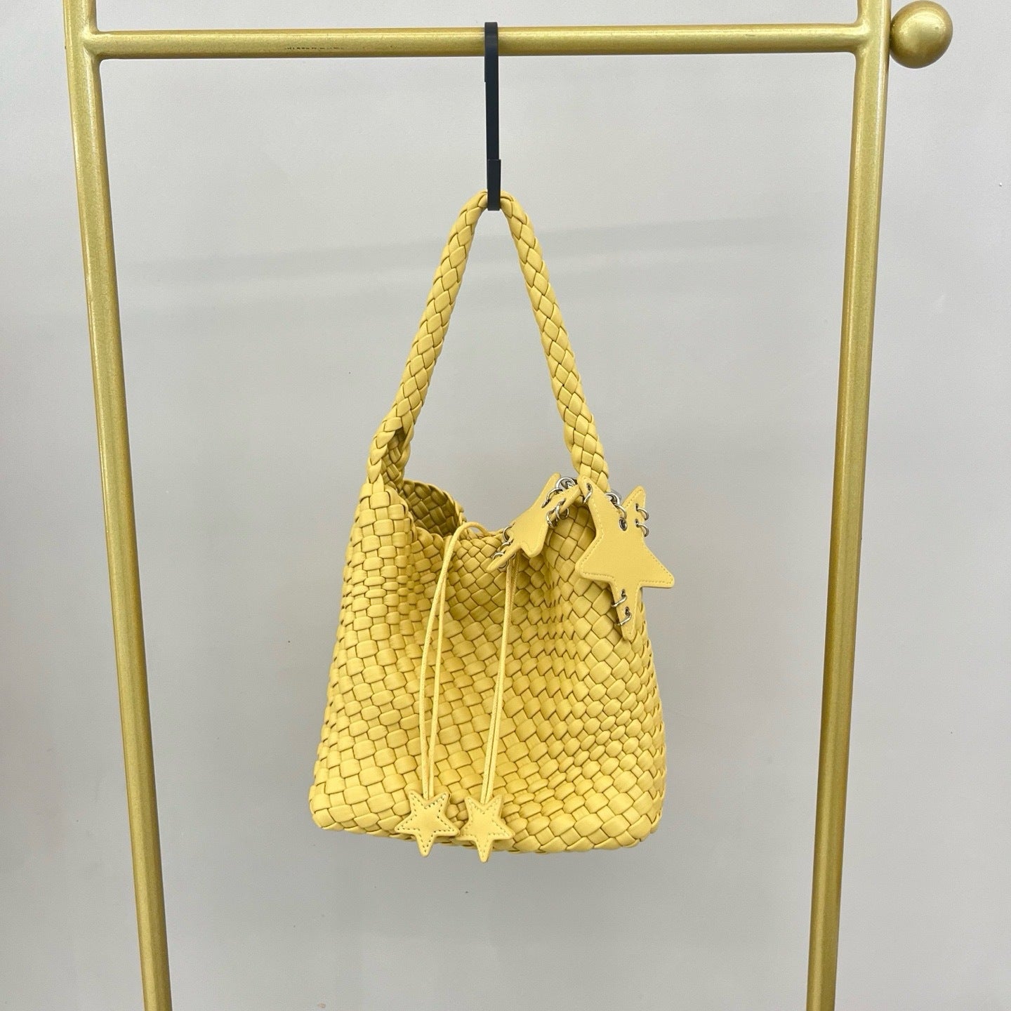 Woven Female Commuter Portable Underarm Genuine Tote Bags