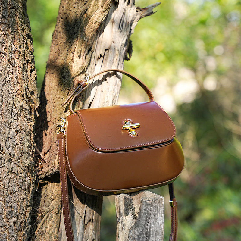 Women's Style Leather Light Luxury Minority High Crossbody Bags