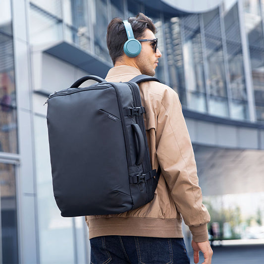 Men's Business Expansion Waterproof Dry Wet Separation Backpacks