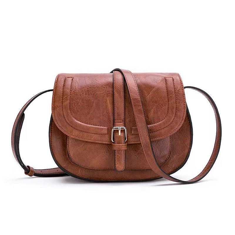 Women's Fashion Style Retro Saddle Semicircle Shoulder Bags