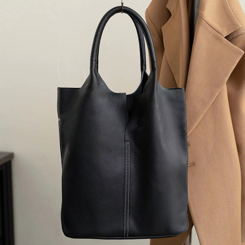 Women's Genuine Leather Large Capacity Commuter High-grade Shoulder Bags