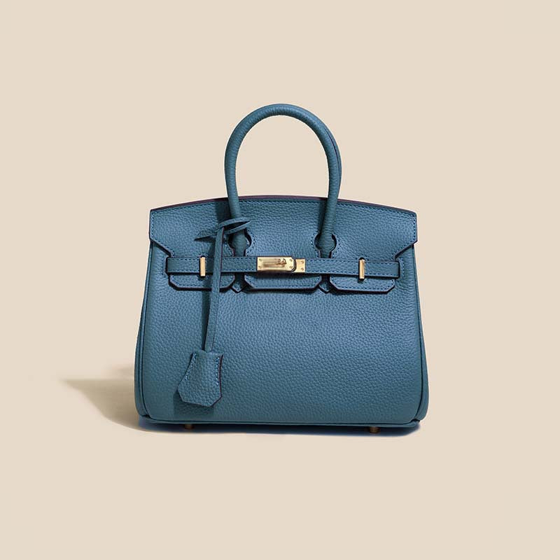 Women's Line First Layer Cowhide Handmade Genuine Bags