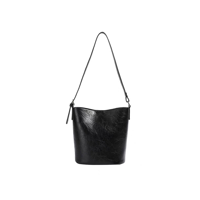 Beautiful Women's Minimalist Cowhide Large Capacity Crossbody Bags