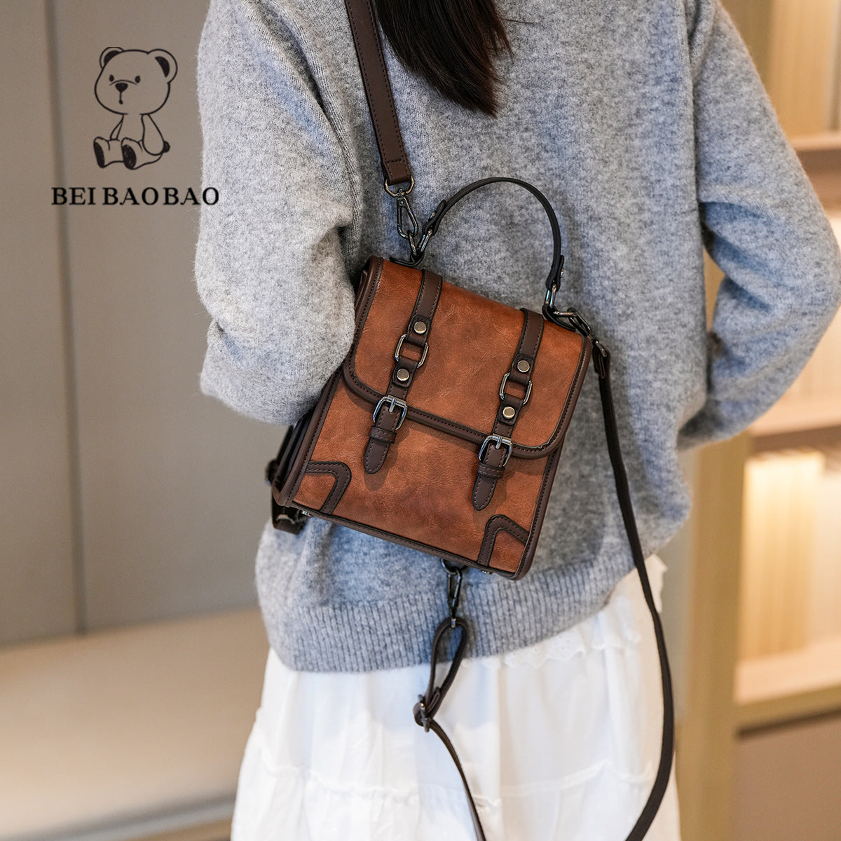 Women's Source Winter Leisure Stylish Fashionable Retro Backpacks