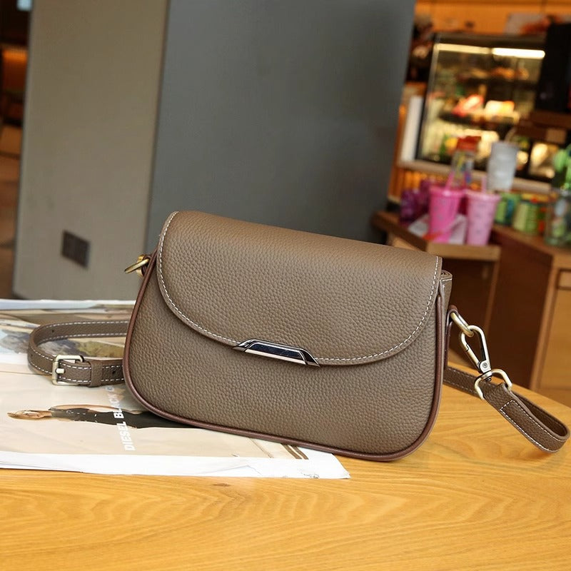 Genuine Leather Strap Advanced Texture First Crossbody Bags