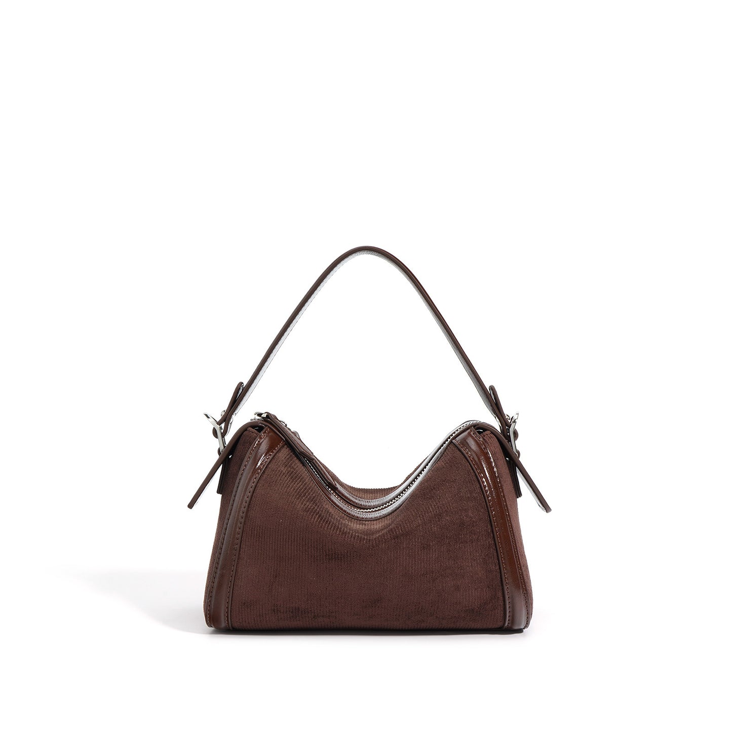 Classy Design Cowhide Boston Simple Textured Handbags