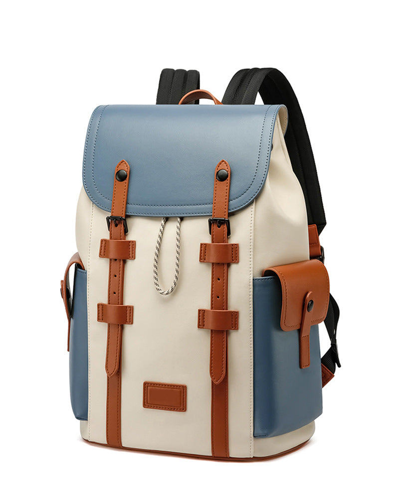 Men's Texture Business Computer Sense Large Backpacks