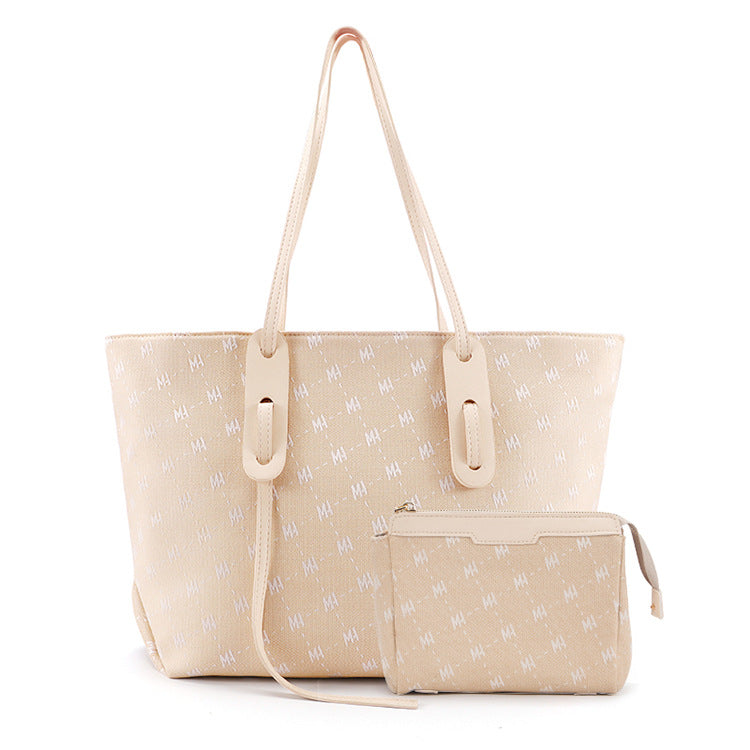 Women's Large Capacity Versatile Portable Printed Official Shoulder Bags
