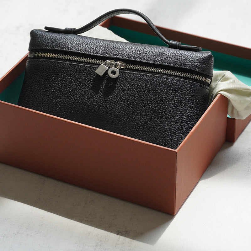 Women's First Layer Calfskin Lunch Box High-grade Crossbody Bags