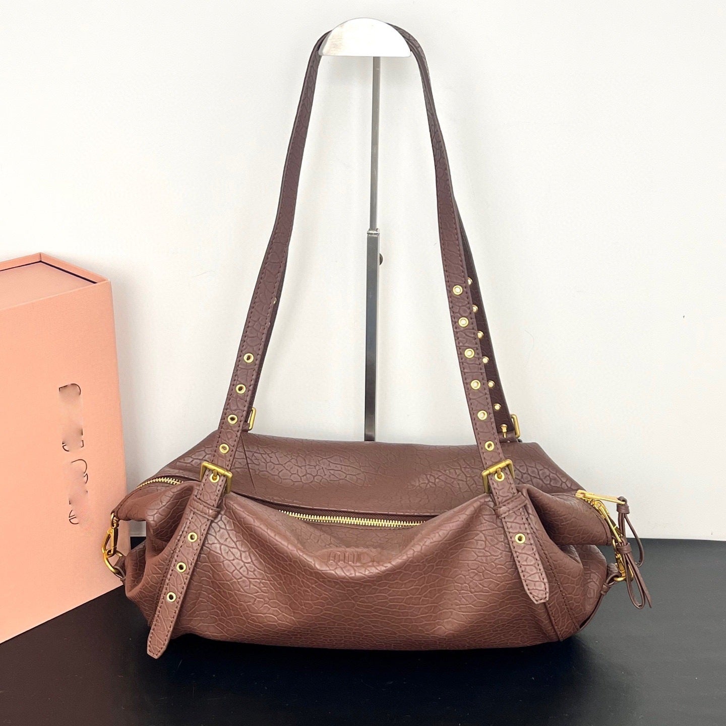 Women's Motorcycle Idle Style Baguette High-grade Underarm Crossbody Bags