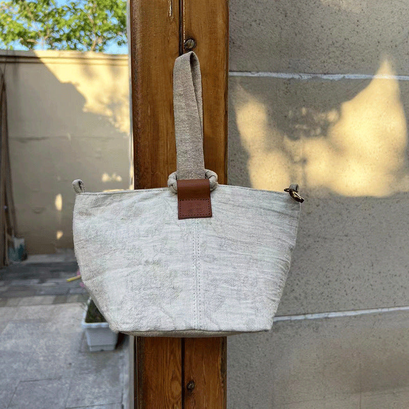 Women's Linen Summer Designer Canvas Korean Style Handbags