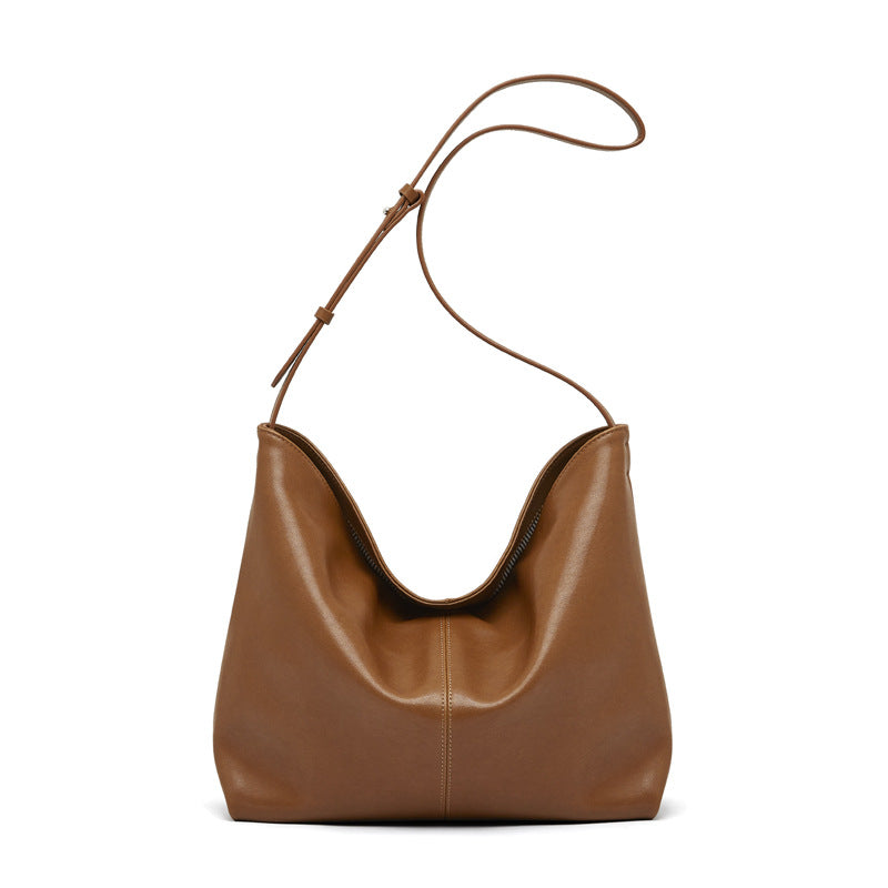 Women's Leather Commuter Large Capacity Versatile Genuine Crossbody Bags