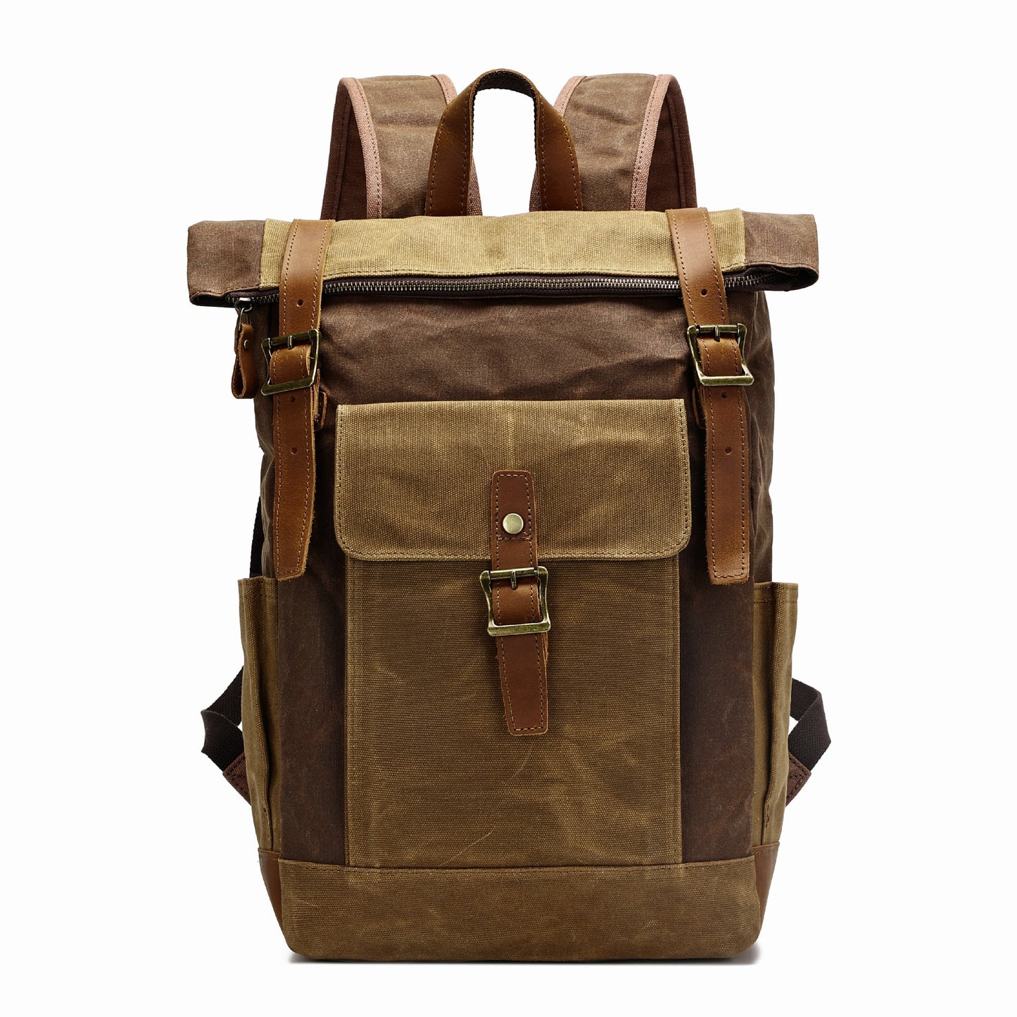 Cool Computer Oil Wax Cloth Waterproof Backpacks