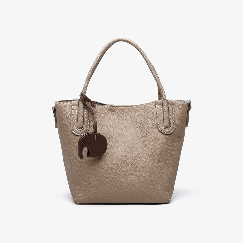 Women's Genuine Leather Vegetable Basket High-grade First Handbags