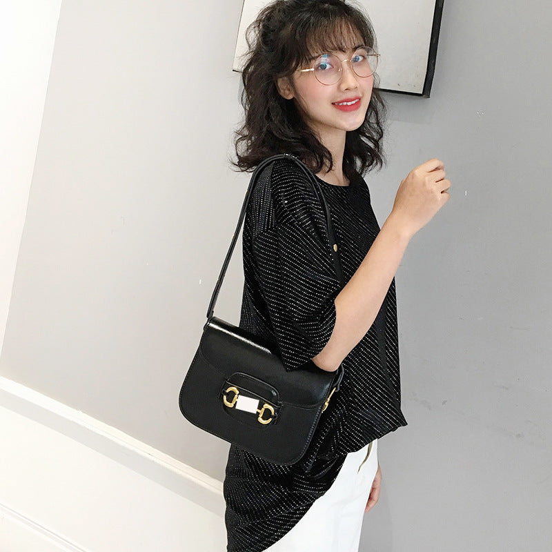 Women's High-grade Niche Genuine Leather Saddle Trendy Crossbody Bags