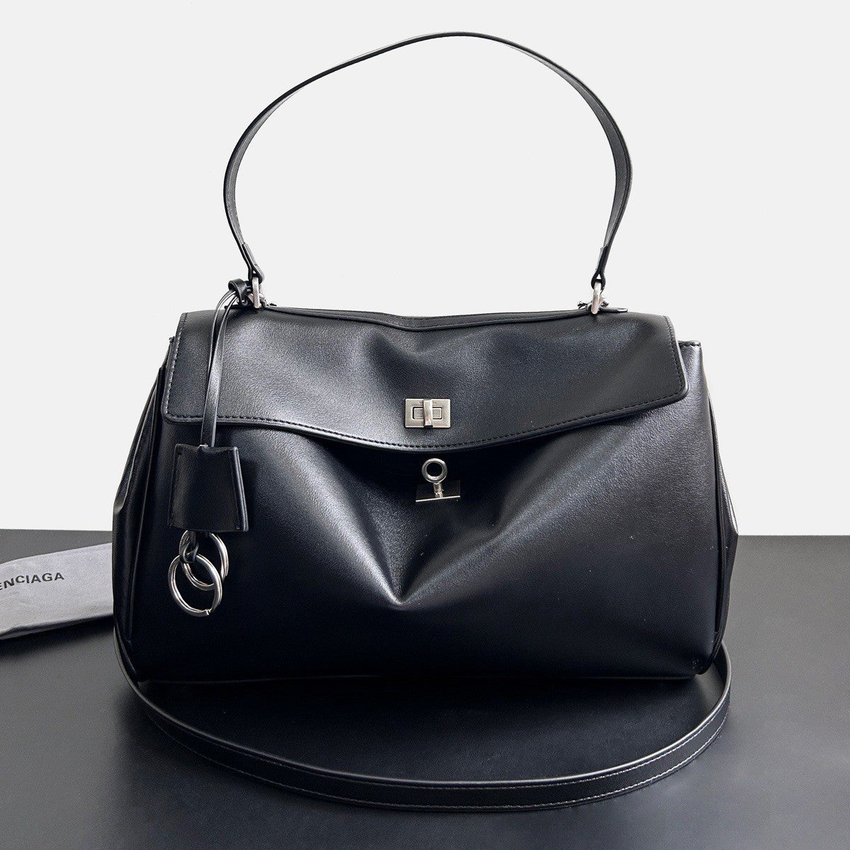 Women's High Version Smooth Calfskin Portable Underarm Handbags