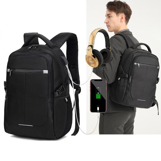 Men's Korean Style Business Commuter Large Capacity Backpacks