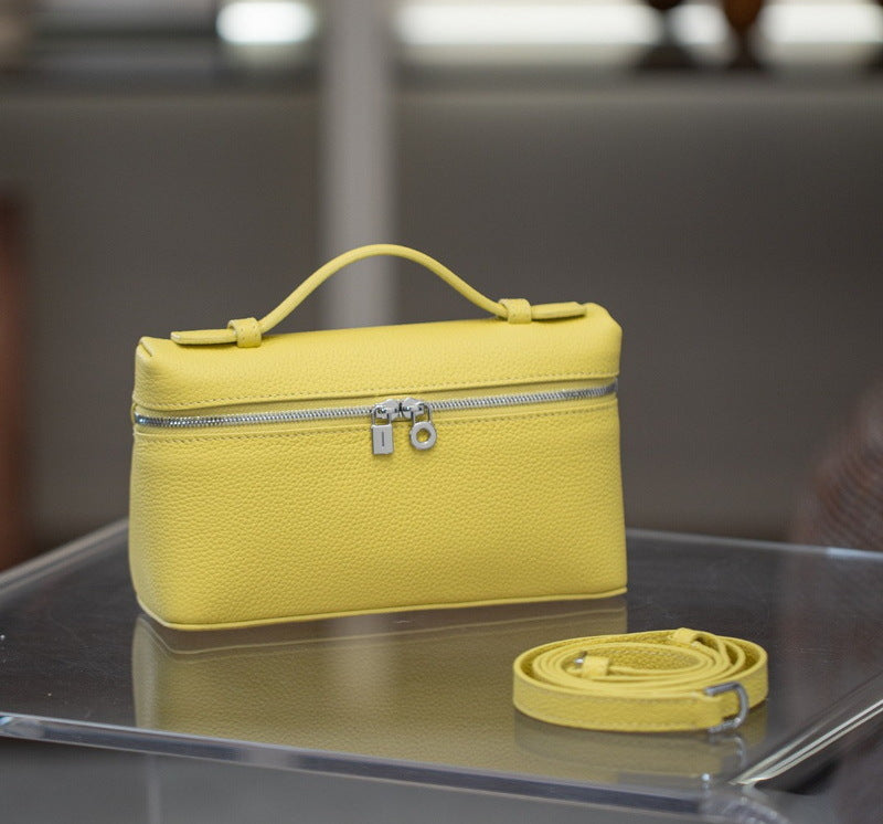 Women's Leather Pattern Lunch Box Mini Handbags