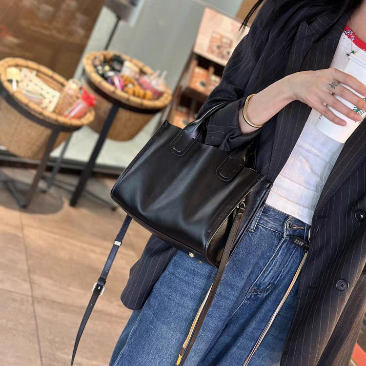 Vegetable Tanning Leather Fashionable Light Luxury Shoulder Bags