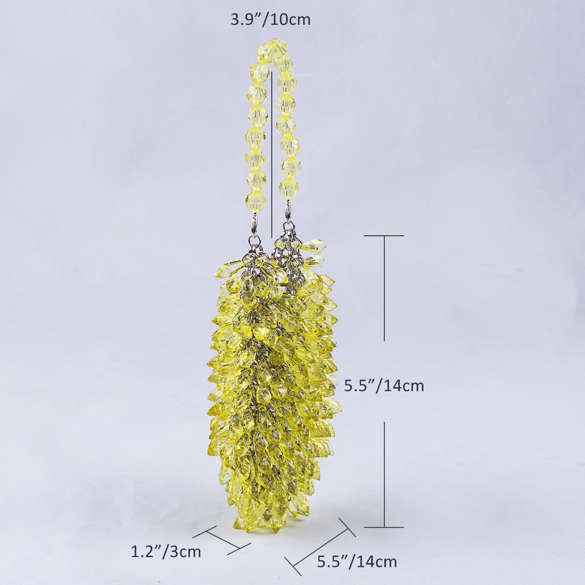 Women's Hand-woven Transparent Crystal Acrylic Water Drop Handbags