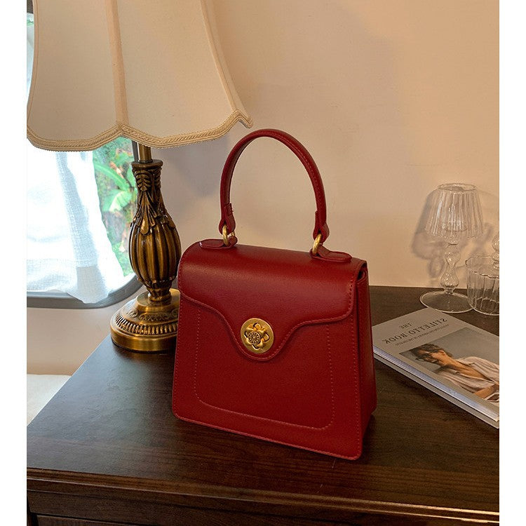 Women's Red Portable Wedding Bridal Trendy Usually Crossbody Bags