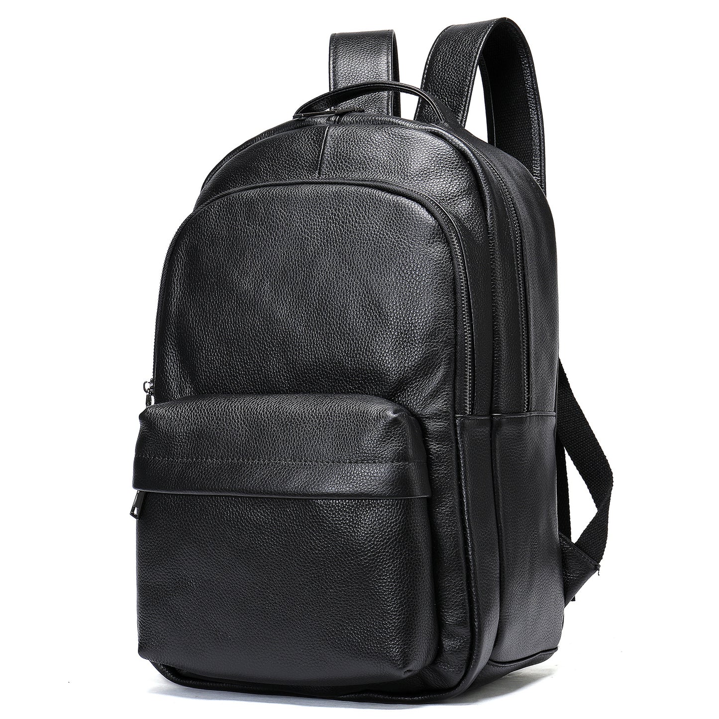 Men's Leather Large Capacity Korean Cowhide College Backpacks