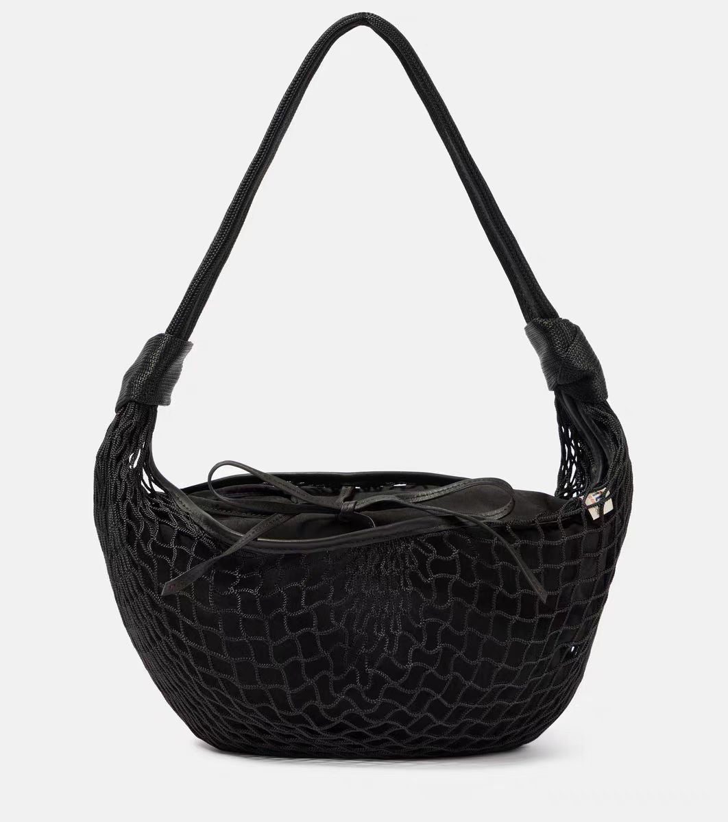 Detachable Genuine Leather Horn Net Trendy Crossbody Bags