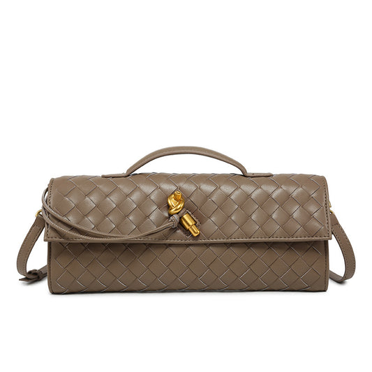 Woven Dinner Clutch Fashion Long Bolt Bags