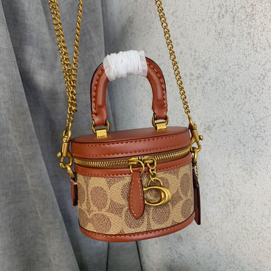 Women's Chain Retro Classic Coated Presbyopic Box Crossbody Bags