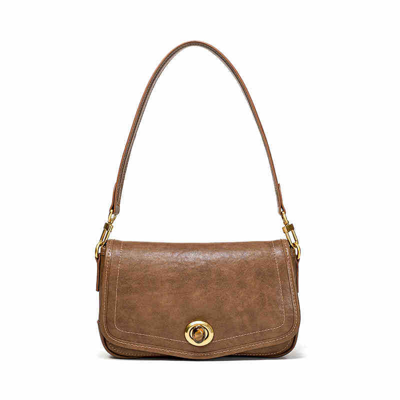 Women's Underarm High Sense Niche Cowhide Leather Shoulder Bags