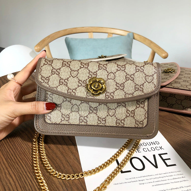 Women's Graceful Chain Underarm Fashion Printed Shoulder Bags
