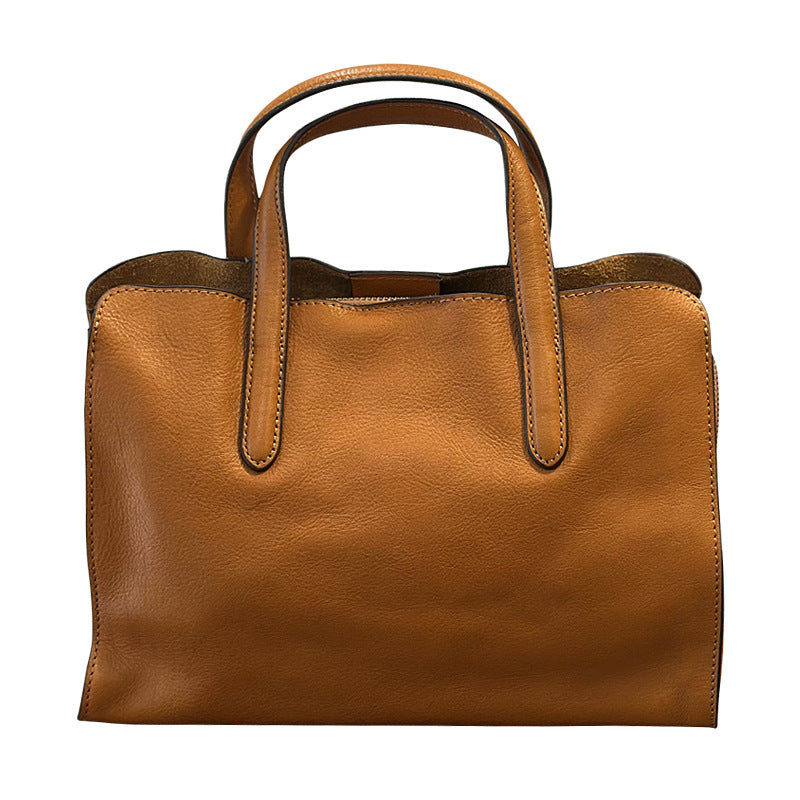 Women's Spring First Layer Cowhide Easy Matching Handbags
