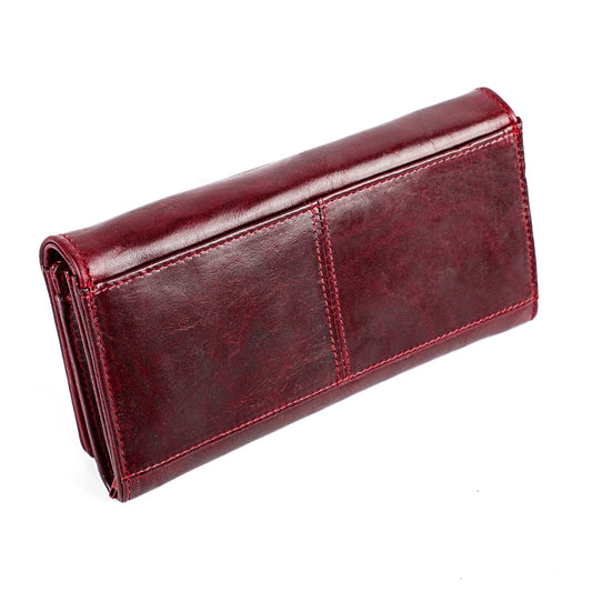 Women's Leather Clutch Large Capacity Cowhide Oil Bags