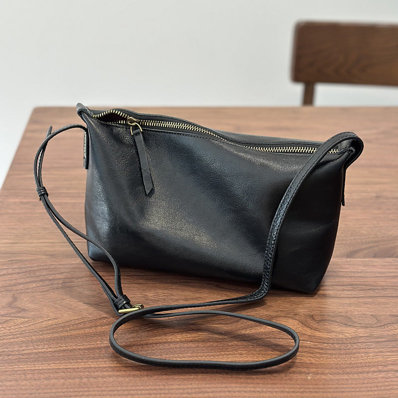 Leather First Layer Vegetable Tanning Cowhide Crossbody Bags