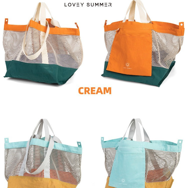Women's & Men's & Grapefruit Summer Trendy Cool Mesh Shoulder Bags