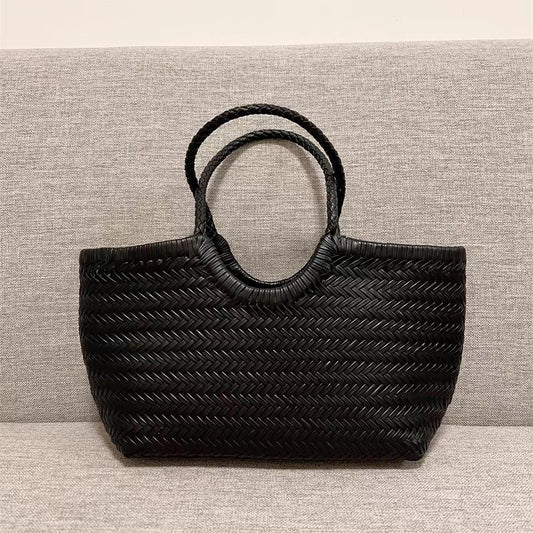 Hand-woven Retro Commuter Texture Inner Portable Shoulder Bags