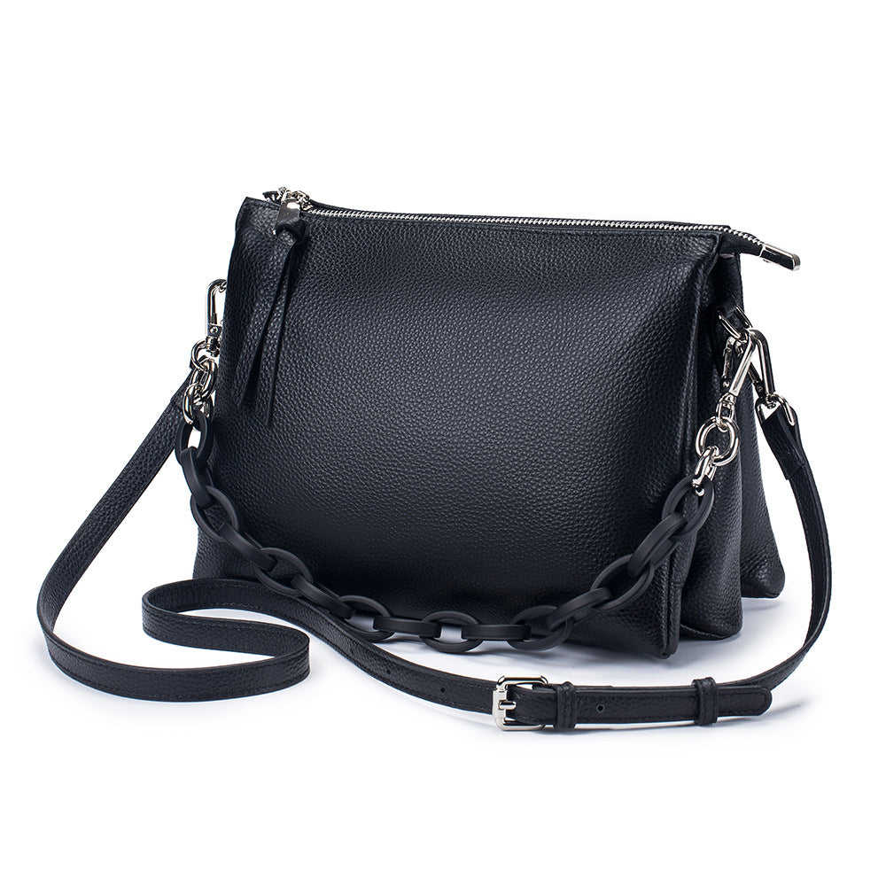 Women's Leather Large Capacity First Layer Cowhide Crossbody Bags