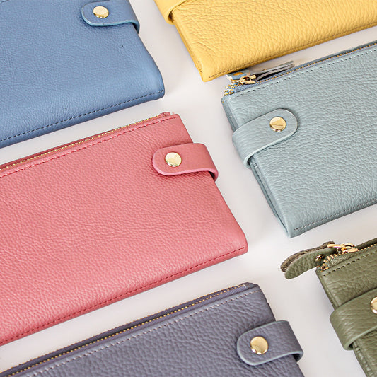 Women's Clutch Real Leather Long Soft Ladies Wallets