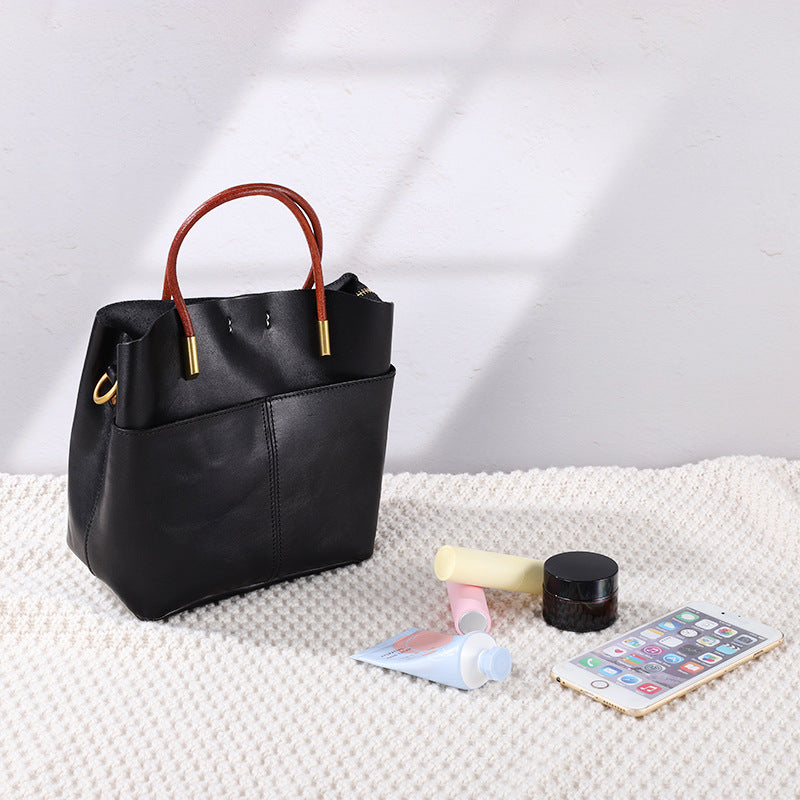 Women's Design Genuine Leather Vegetable Tanning Portable Crossbody Bags