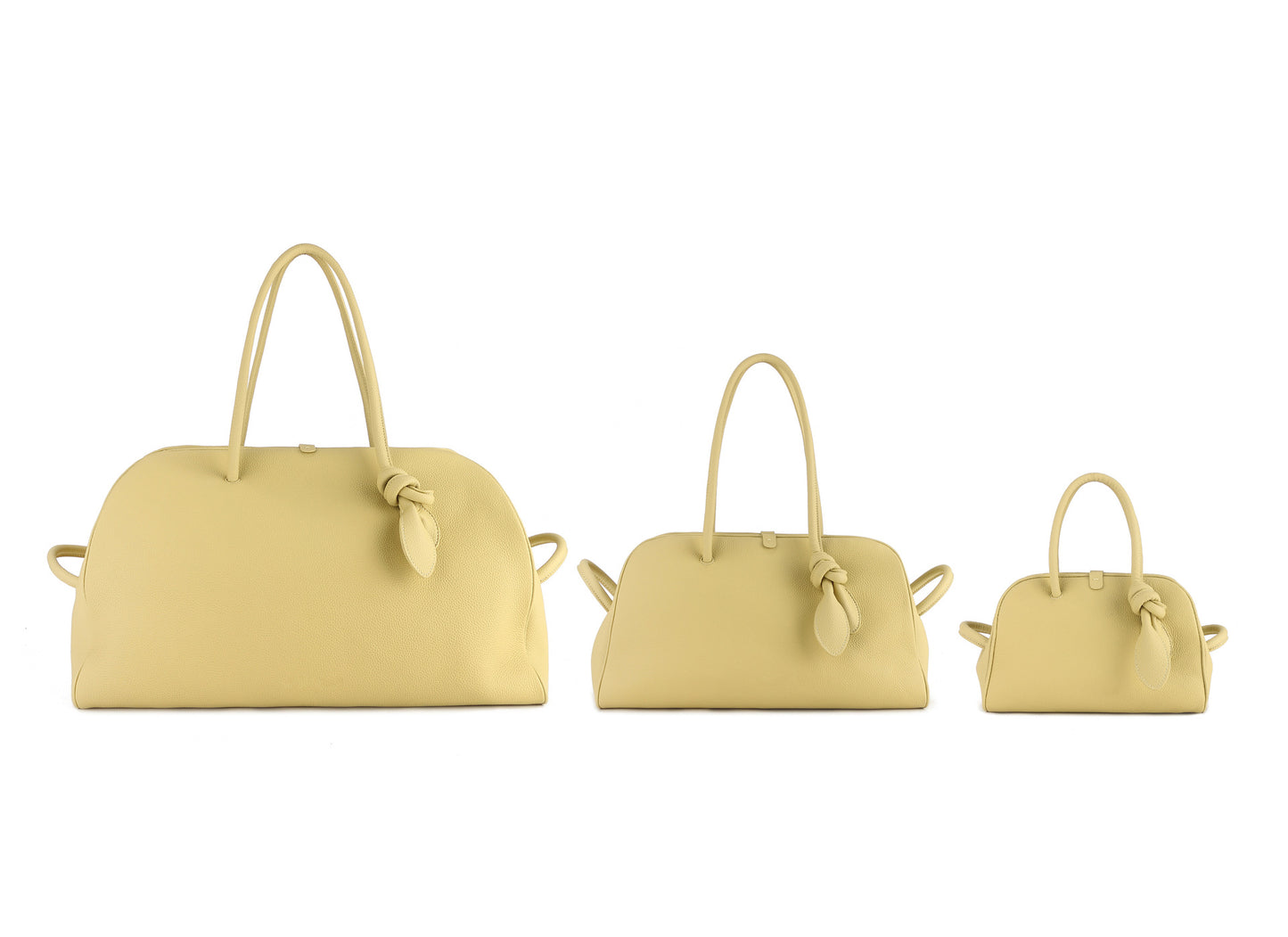 Graceful Fashionable Knotted Design Boston Litchi Shoulder Bags