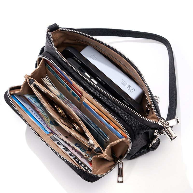 Women's Genuine Leather Fashion Large Capacity Underarm Crossbody Bags