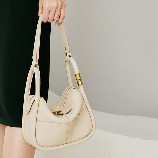 Women's First Layer Cowhide Leather Temperament For Shoulder Bags