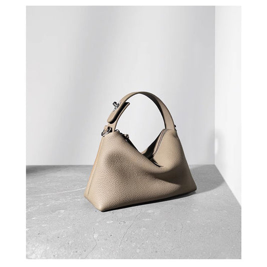 Women's Layer Cowhide Lunch Box Fashion Soft Bags